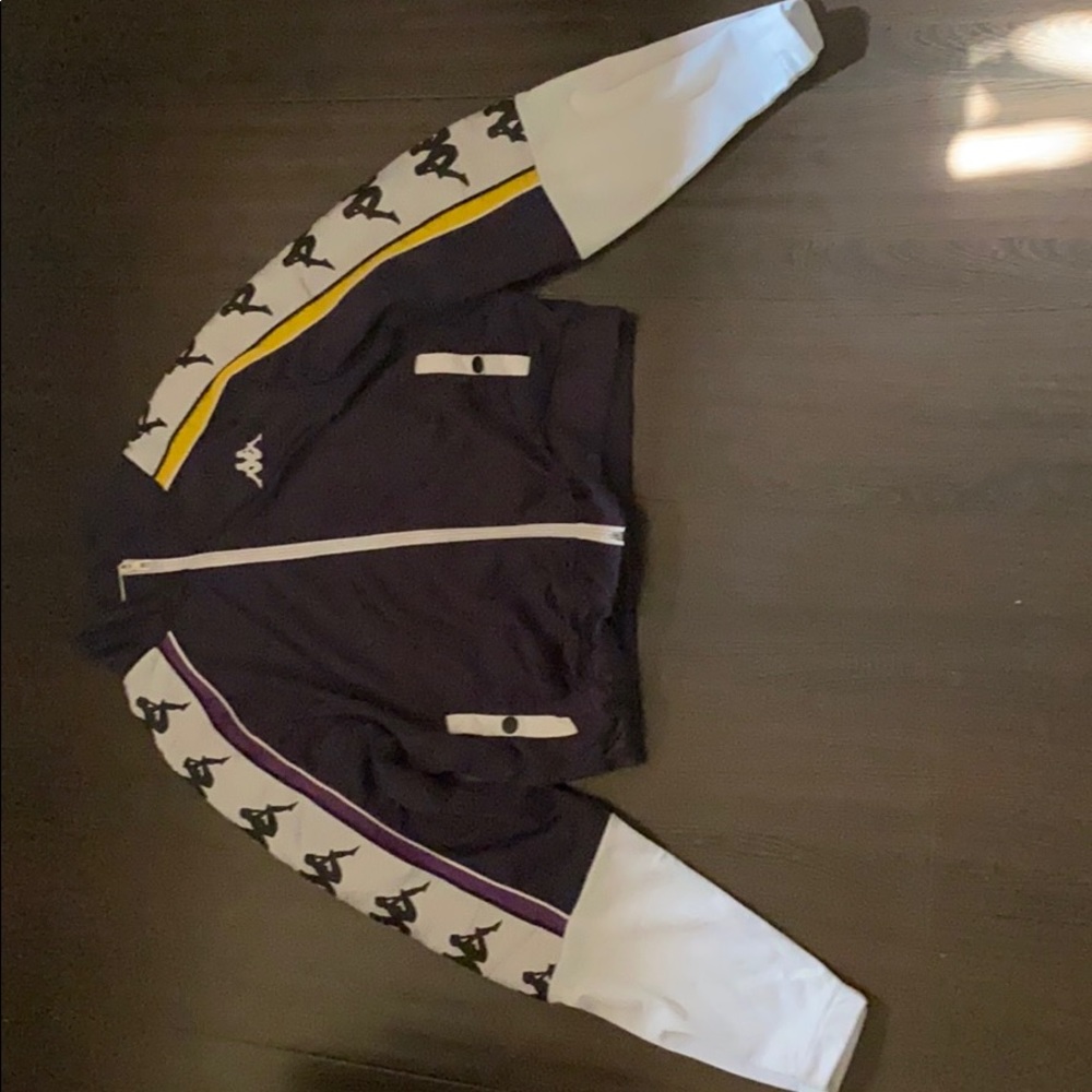 navy blue kappa jacket